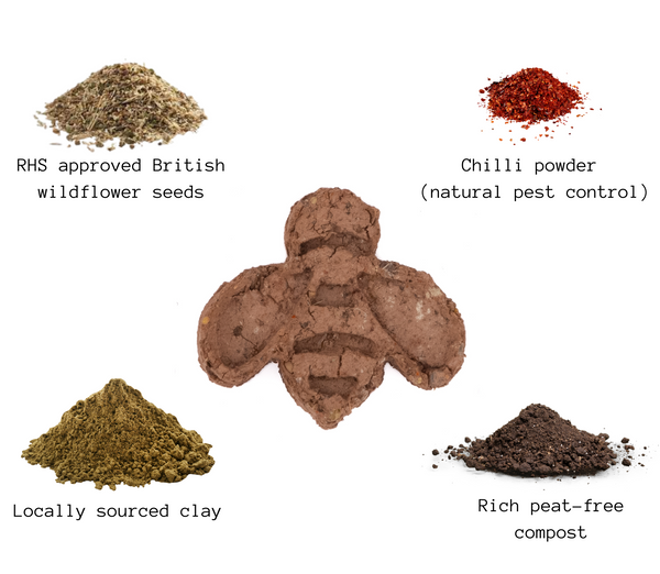 Blooming Bees - Large Bag. 160 square feet of coverage.